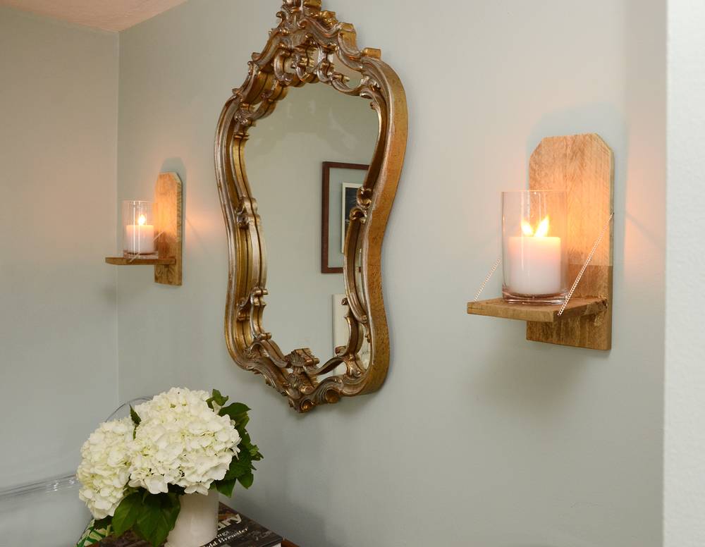 How-To: Easy DIY Rustic Chic Candle Sconce