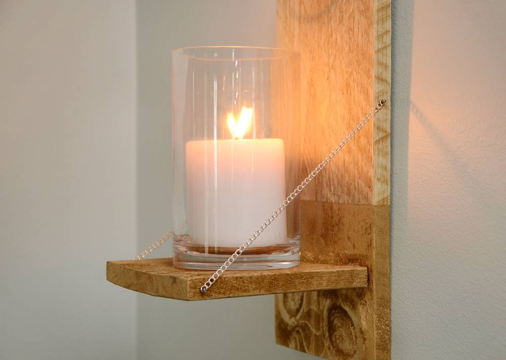 How-To: Fácil DIY Rústico Chique vela Sconce