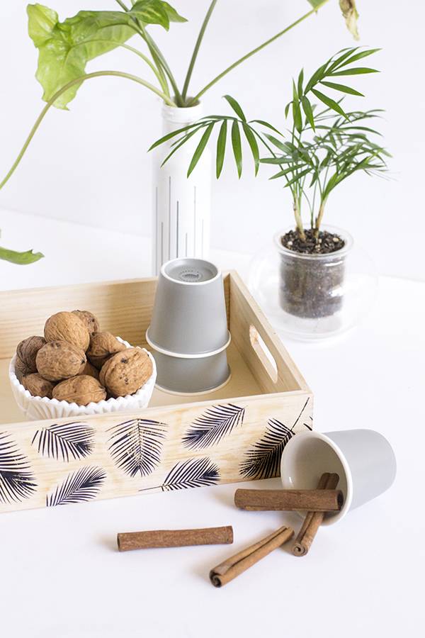 How To: Transfer Images to Wood and Make a  Tropical Palm Tray