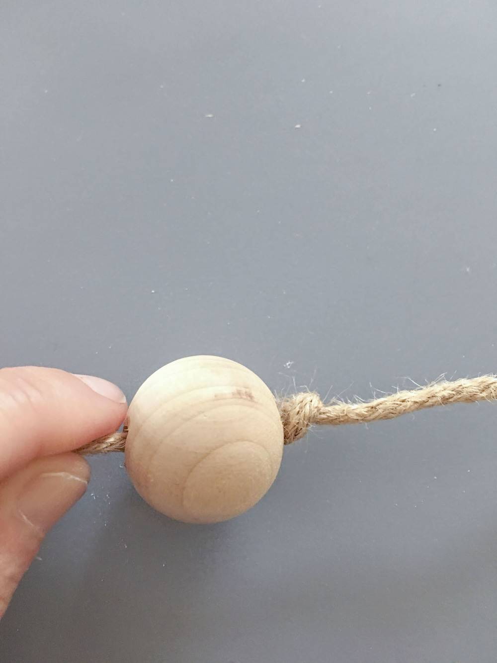 DIY Seasonal Wood Bead Candle Holder