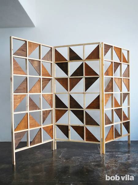 Ama's plywood room divider