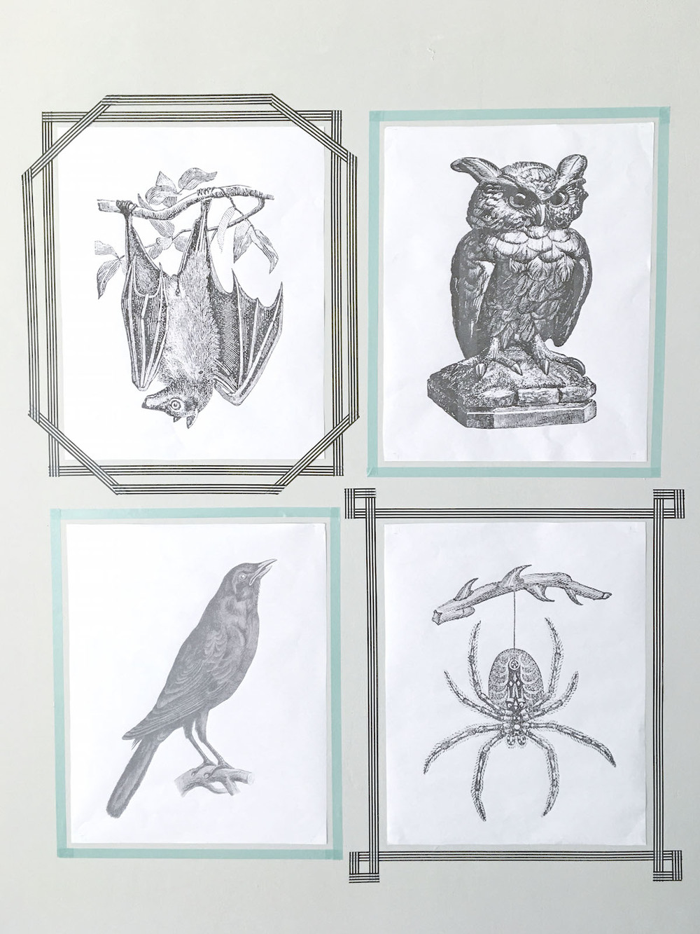 Halloween Decor With Vintage Printables