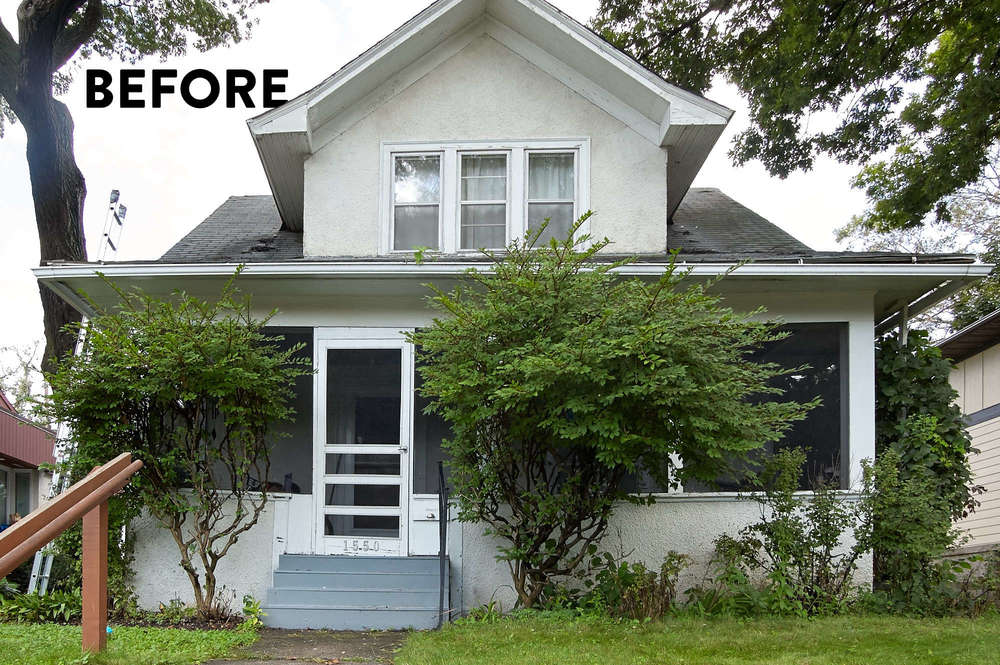 Exterior home makeover before