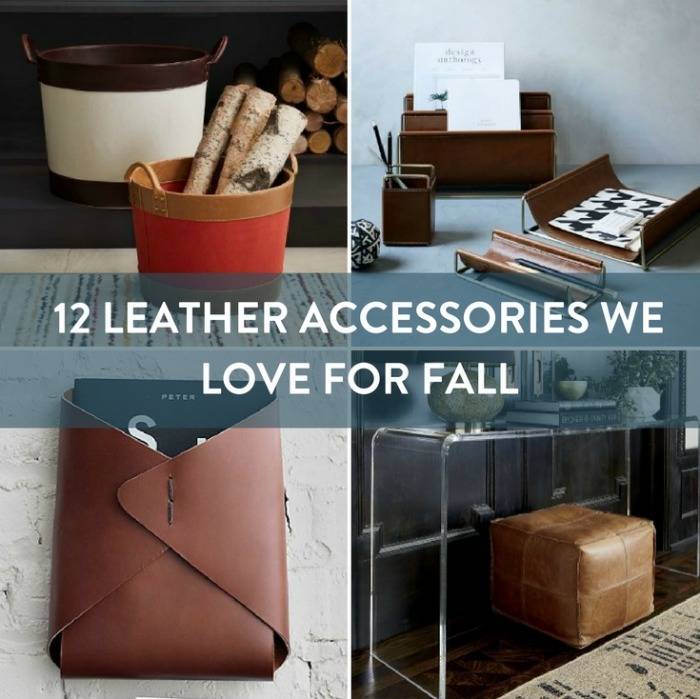 Fall Leather Essentials: Pillows, Bags, Luggage and More