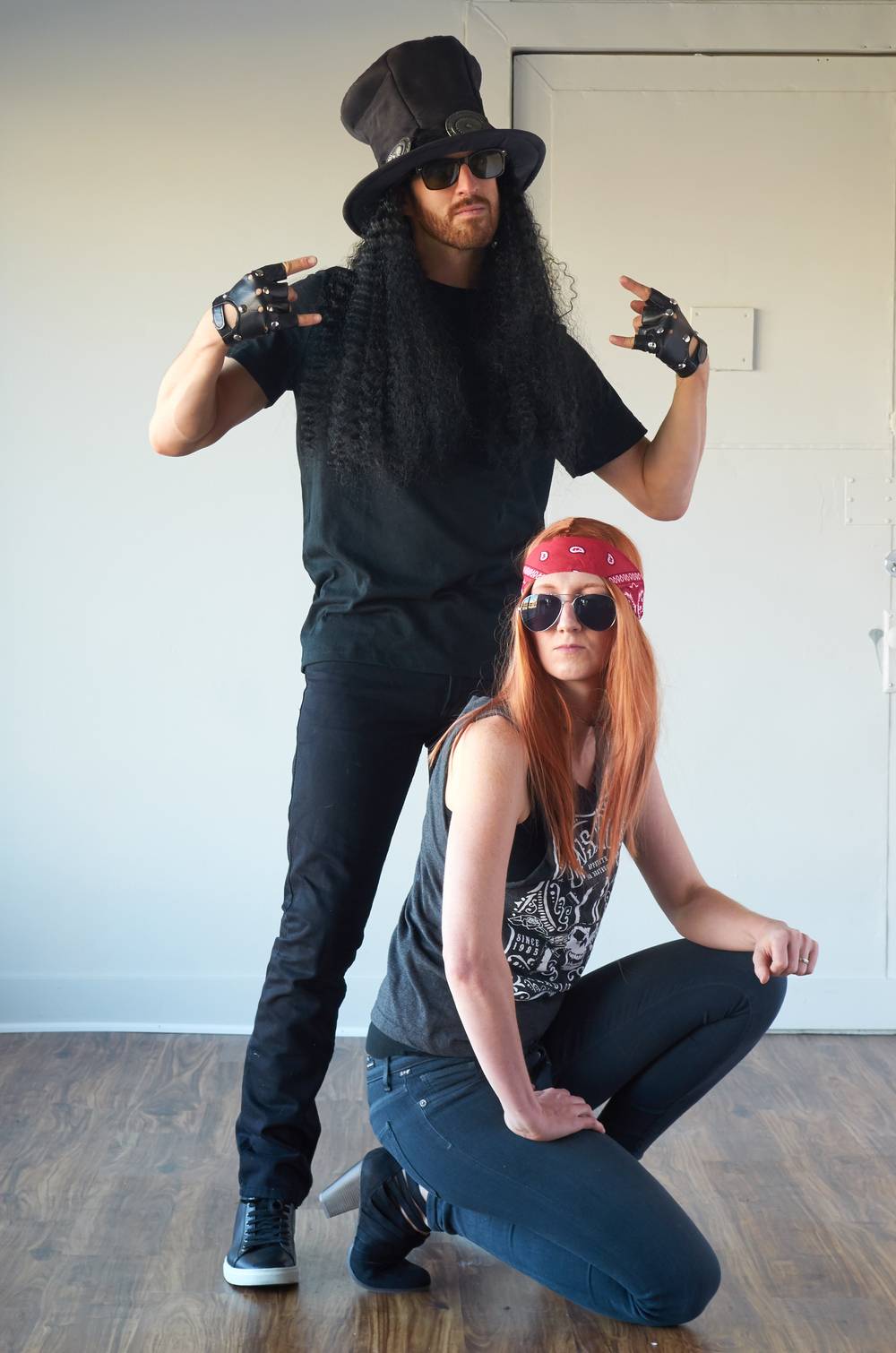 Axl Rose and Slash couples costume idea