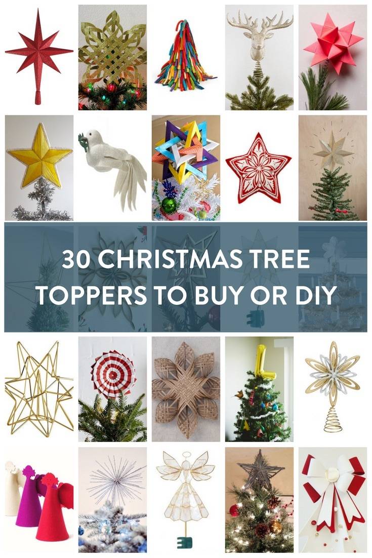 30 Christmas Tree Toppers to Buy or DIY