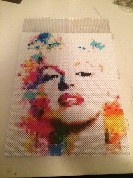 Marilyn in Perler 