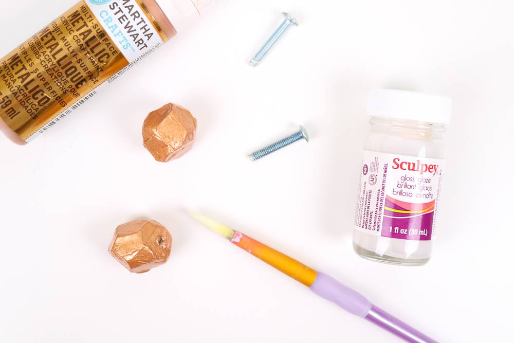 DIY Clay Faceted Drawer Handles