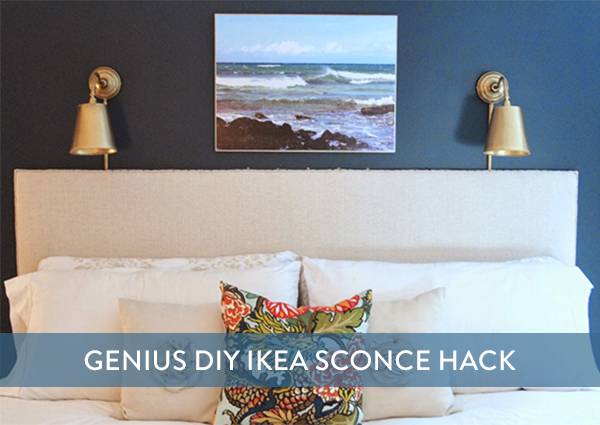 Before and After: A Stunning (And Surprisingly Easy!) IKEA Light Hack