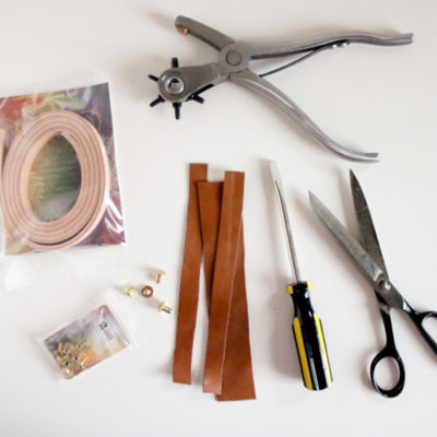 DIY Mid-Century Modern Style Leather Ornament