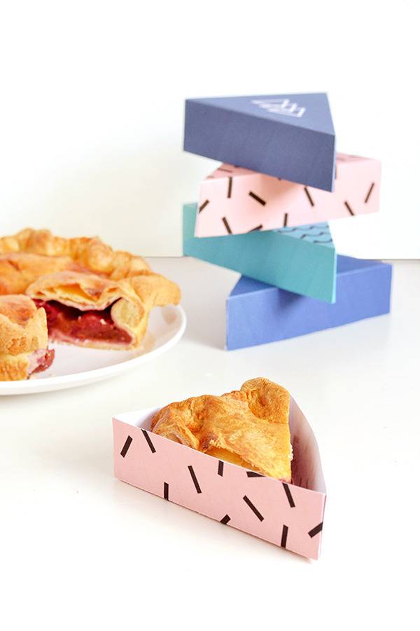 Printable pie boxes