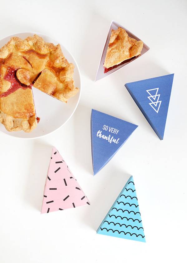 Printable pie boxes