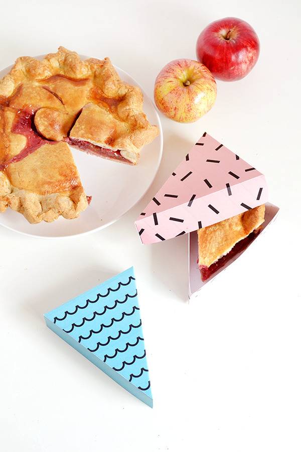 Printable pie boxes