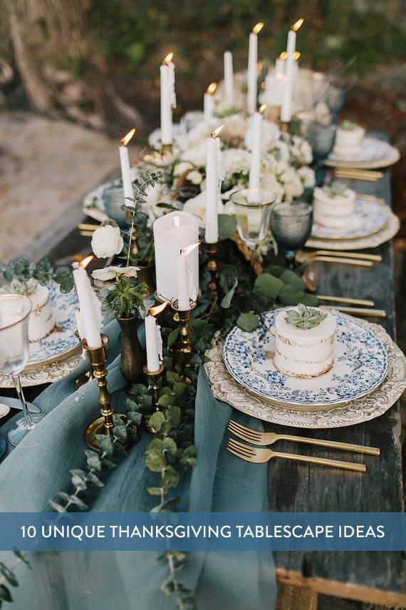 Roundup: 10 Unique Thanksgiving Tablescapes To Inspire You