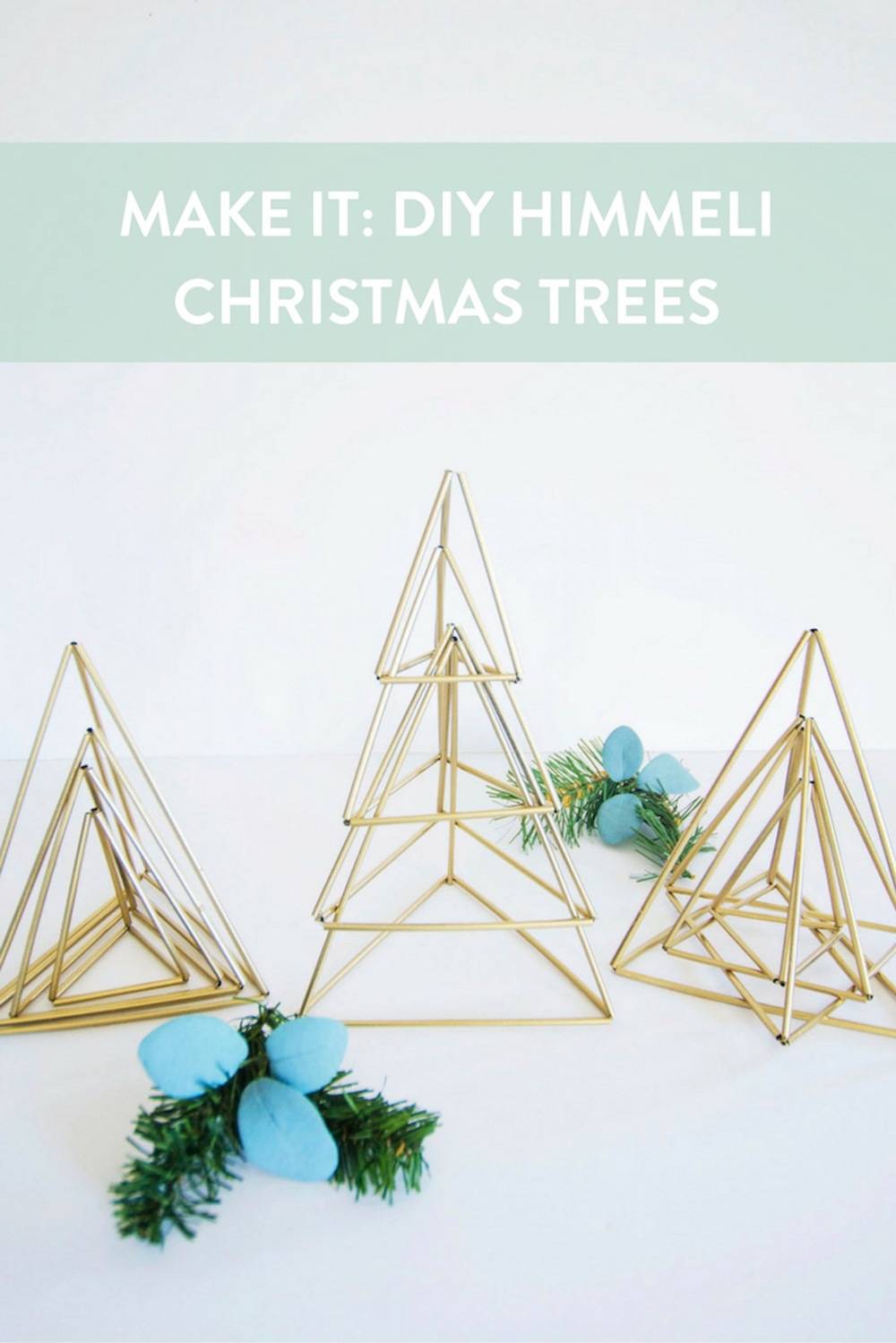 DIY Tabletop Himmeli Christmas Tree