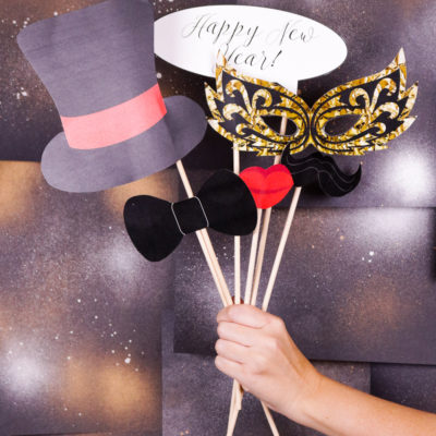 Printable Photo Props for New Year's