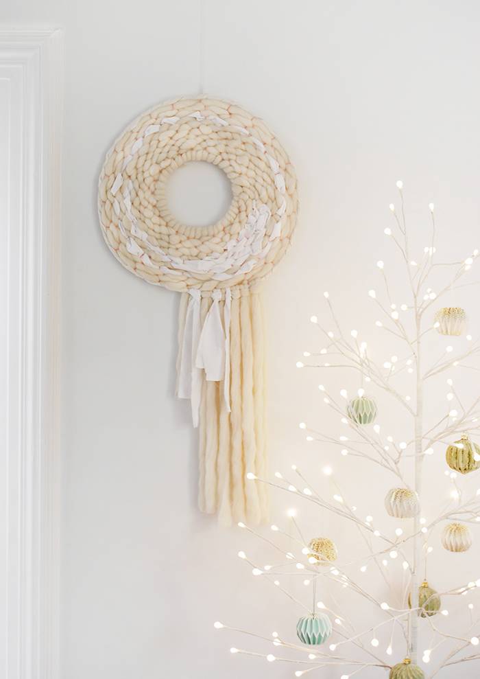 A Round Woven Wreath To Admire During & After The Holidays 