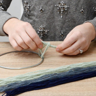 How-To: DIY Bohemian Yarn Fringe Wreath