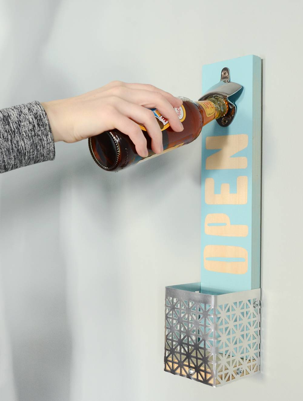 Completed Easy Wall Mounted Bottle Opener