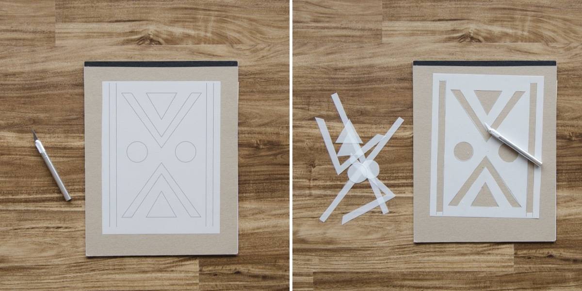 If you love the look of mud cloth textiles, we have downloadable stencils so you can create the look