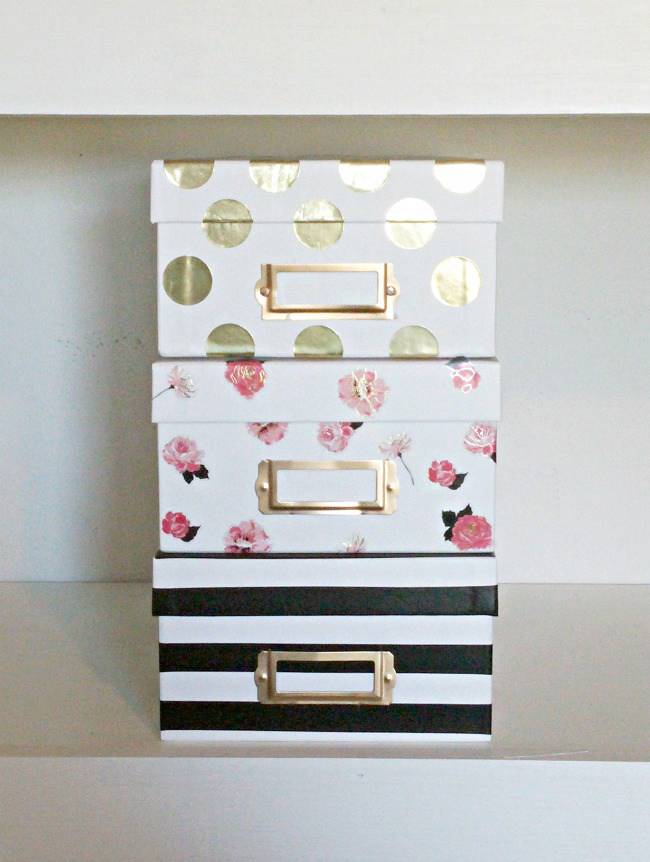 20 DIY Bins, Boxes and Baskets To Help You Get Organized