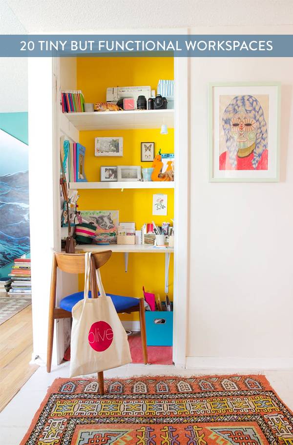 Eye Candy: 20 Tiny But Functional Home Workspaces