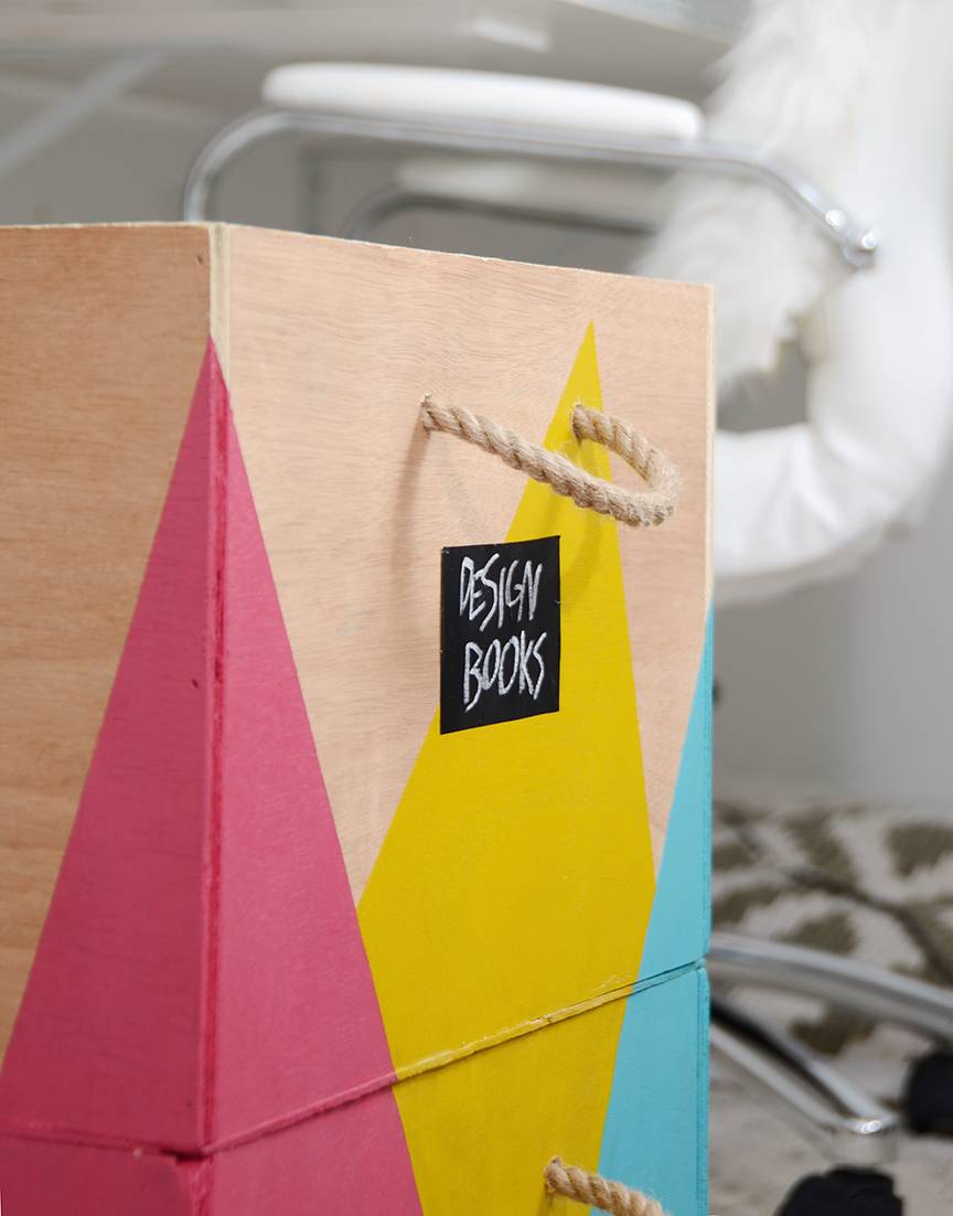 How-To: Get Organized With This Colorful Wine Crate Cart
