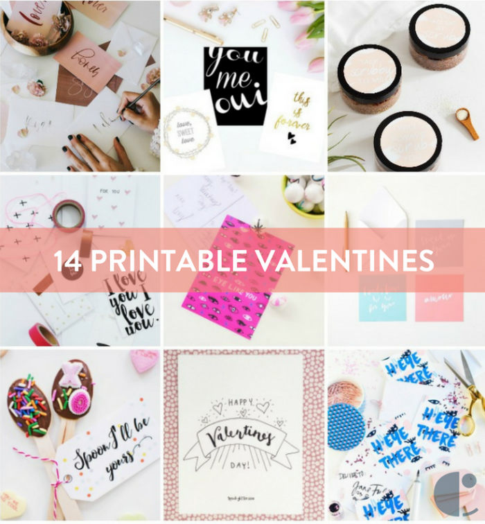 14 Hand-lettered Valentines To Print & Gift Your Love