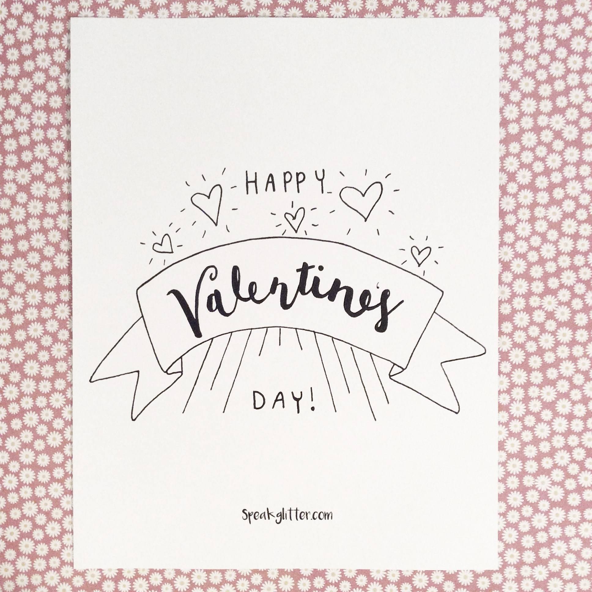 14 Handlettered Valentines To Print & Gift Your Love Curbly