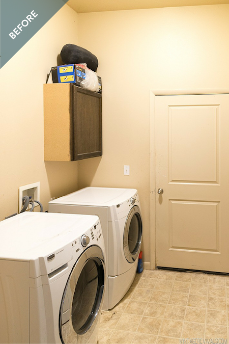 Vintage Revival Laundry Room Before