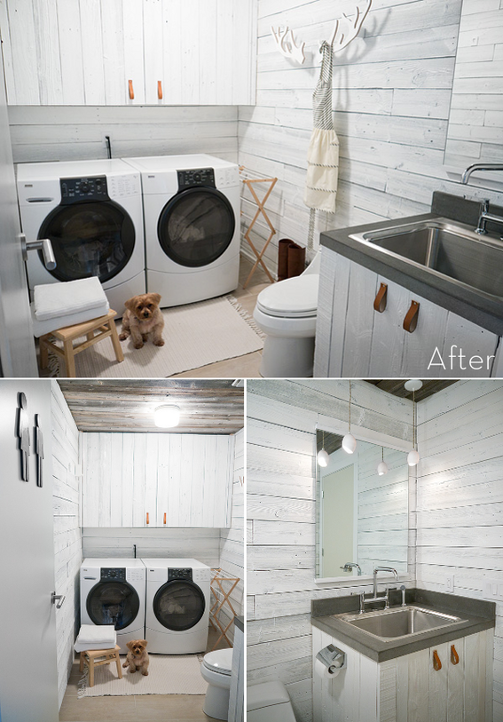 Scandinavian inspired laundry room