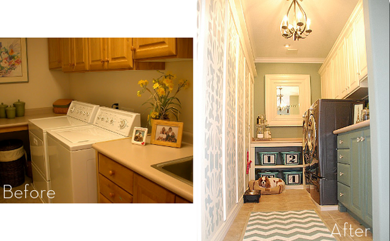 stylish laundry room transformation