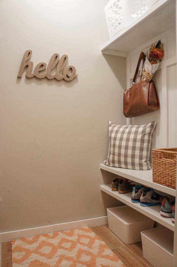 Laundry Room Closet to Mudroom