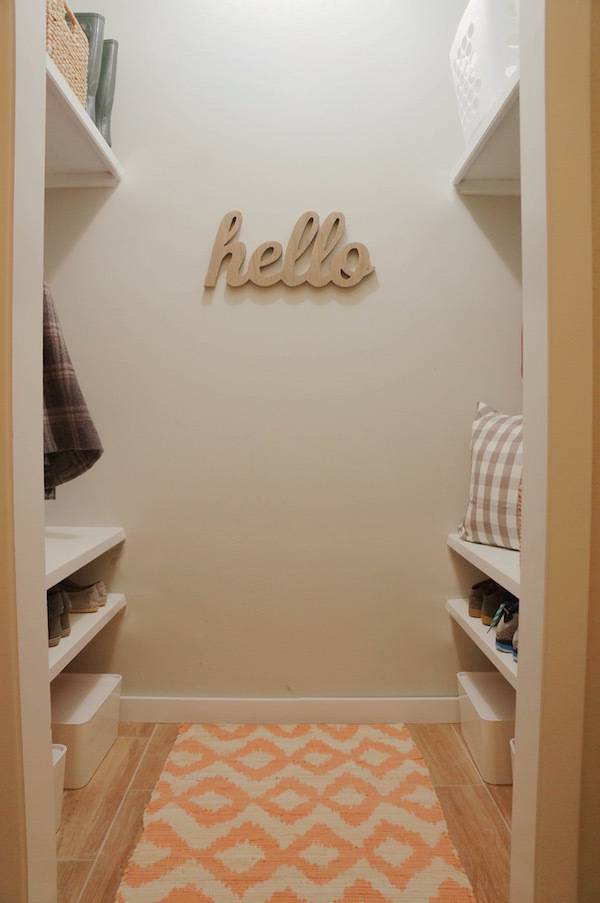 Laundry Room Closet to Mudroom