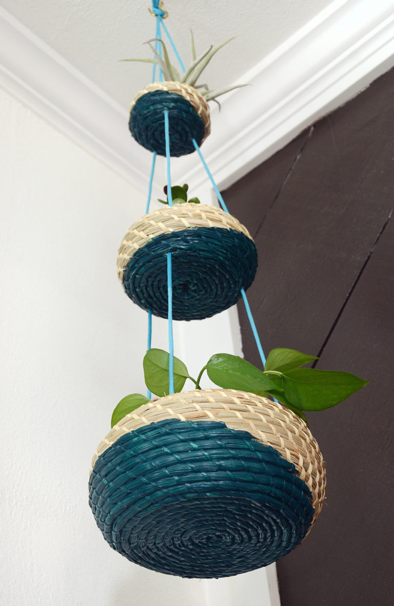 IKEA Hack Clever Hanging Planter Basket Set Curbly