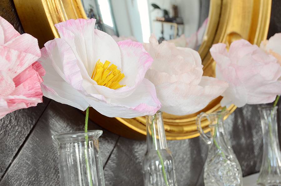 Curbly Original: Charming Paper Flower Easter Mantel