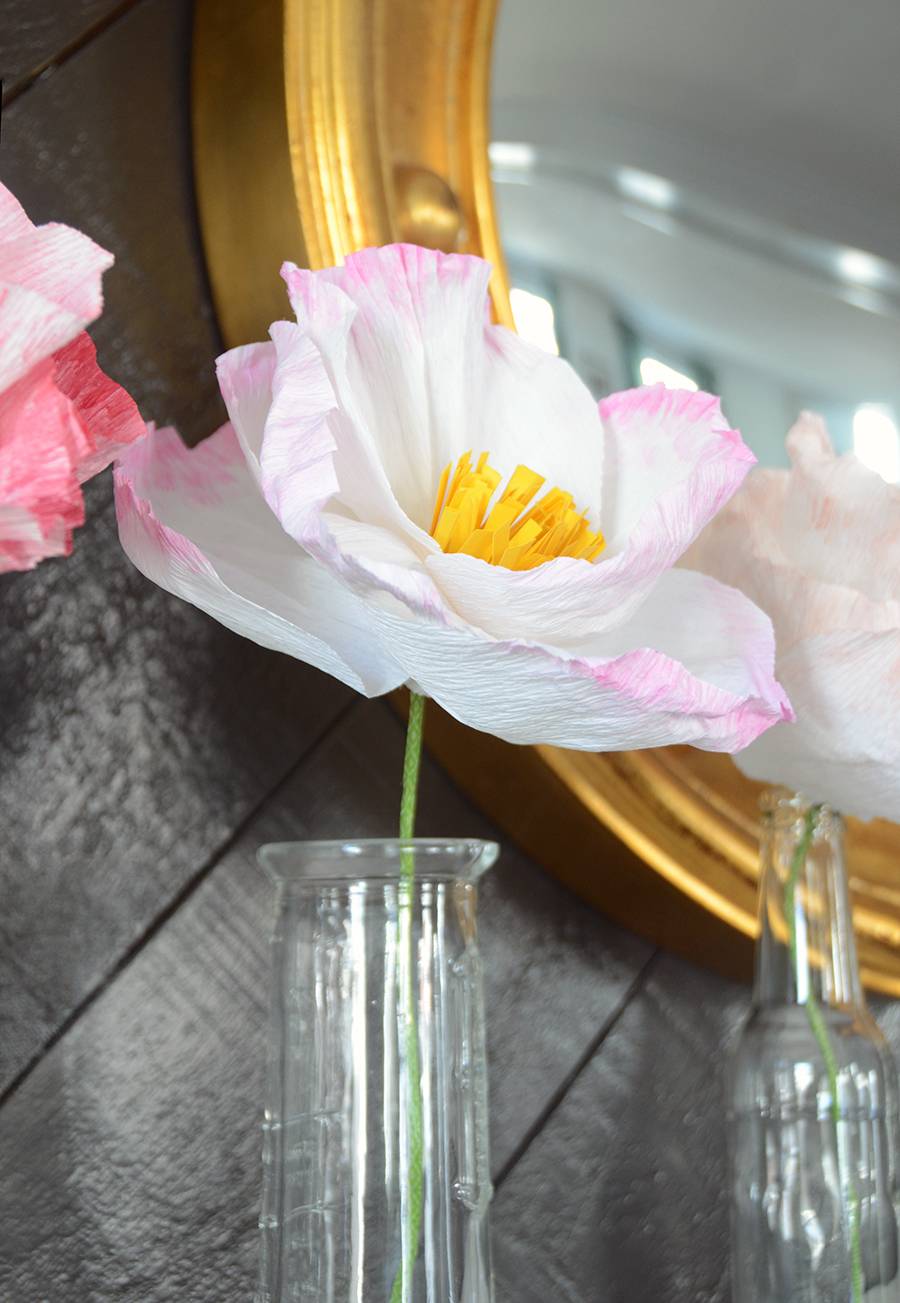 Curbly Original: Charming Paper Flower Easter Mantel