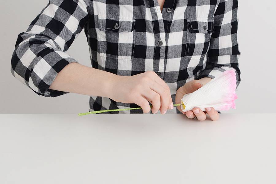 Curbly Original: Charming Paper Flower Easter Mantel