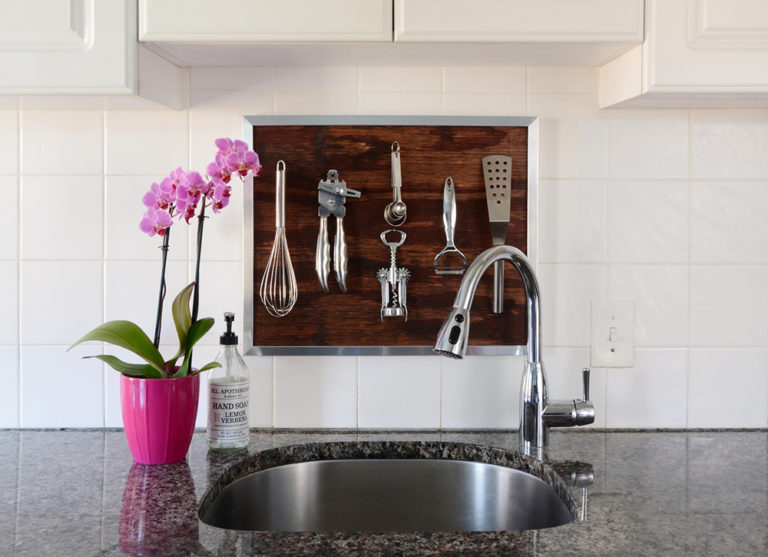 HowTo Easy DIY Kitchen Utensil Wall Art Curbly