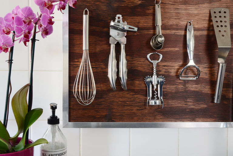 HowTo Easy DIY Kitchen Utensil Wall Art Curbly