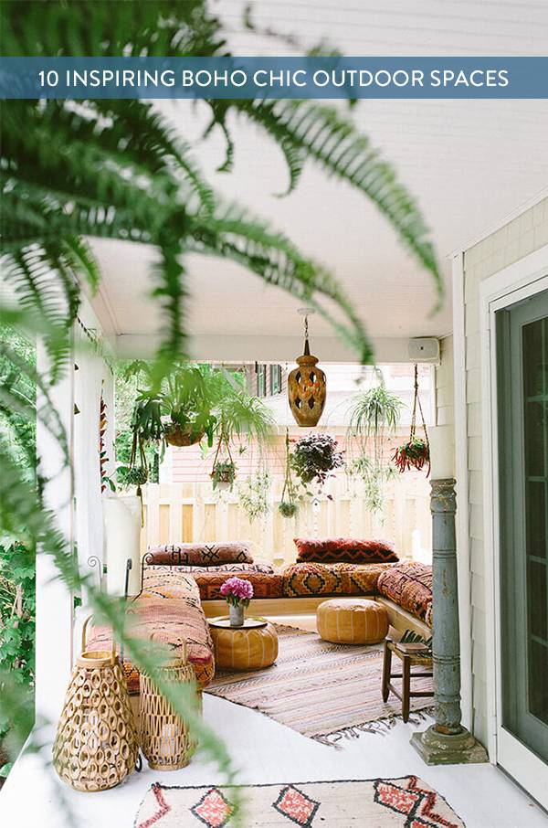 10 Inspiring Boho Chic Outdoor Spaces