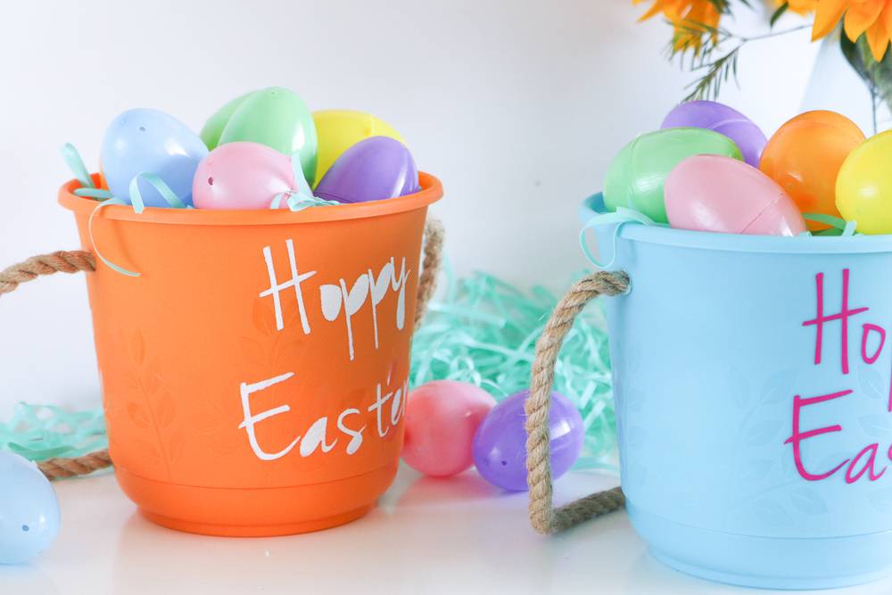 Dollar DIY: How to Make Easter Baskets from Dollar Store Pots
