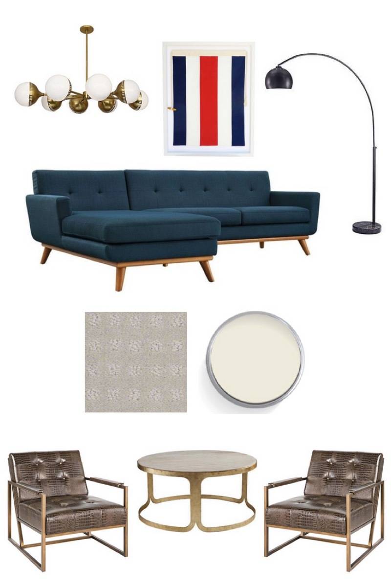 Living Room Inspiration Board for Curbly 