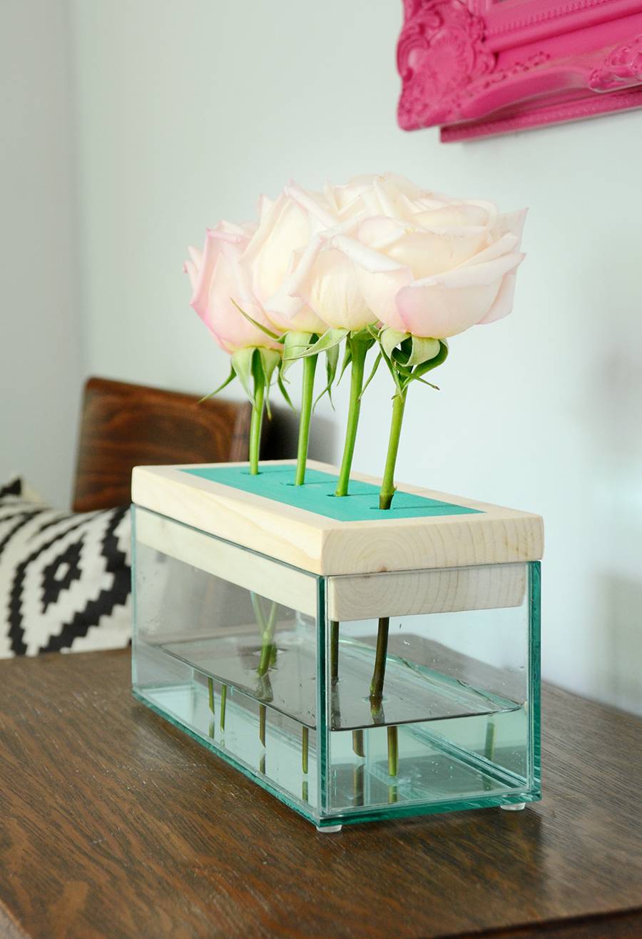 Elegant DIY Glass Trough Vase