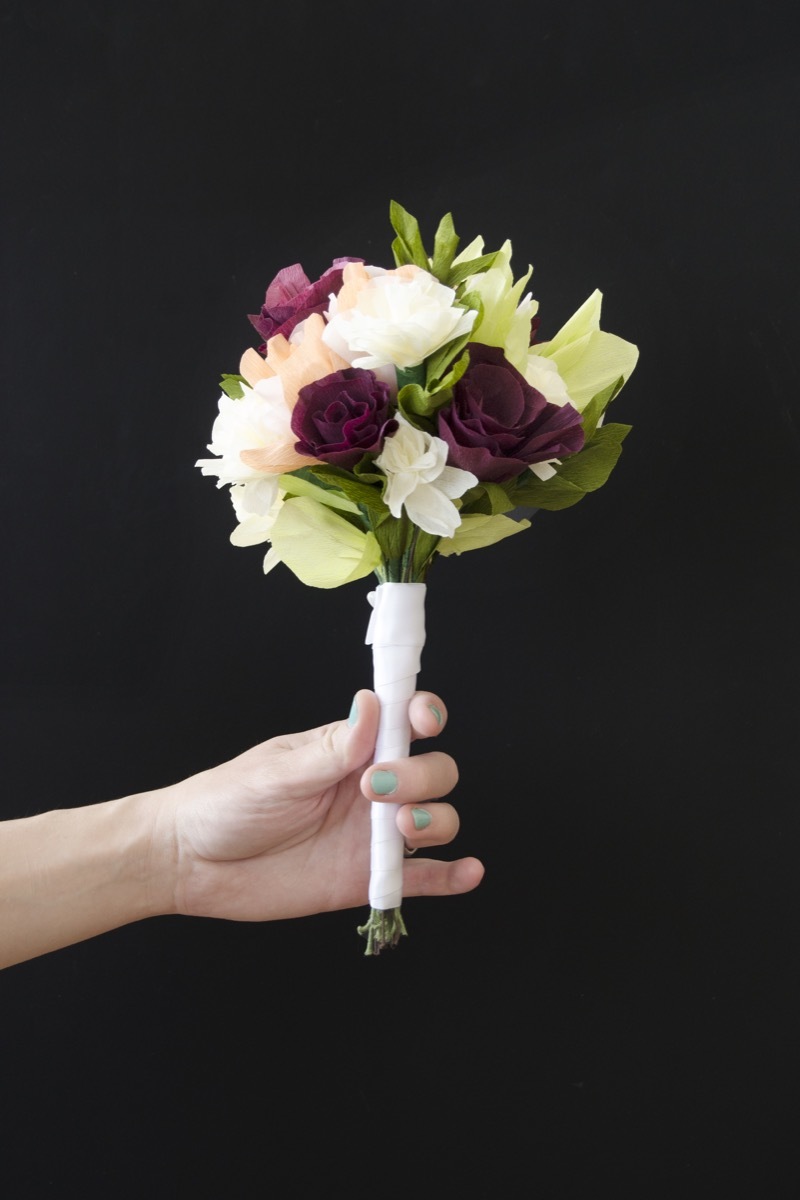 Learn how to make this life-like floral bouquet - perfect for the bride who wants to plan ahead