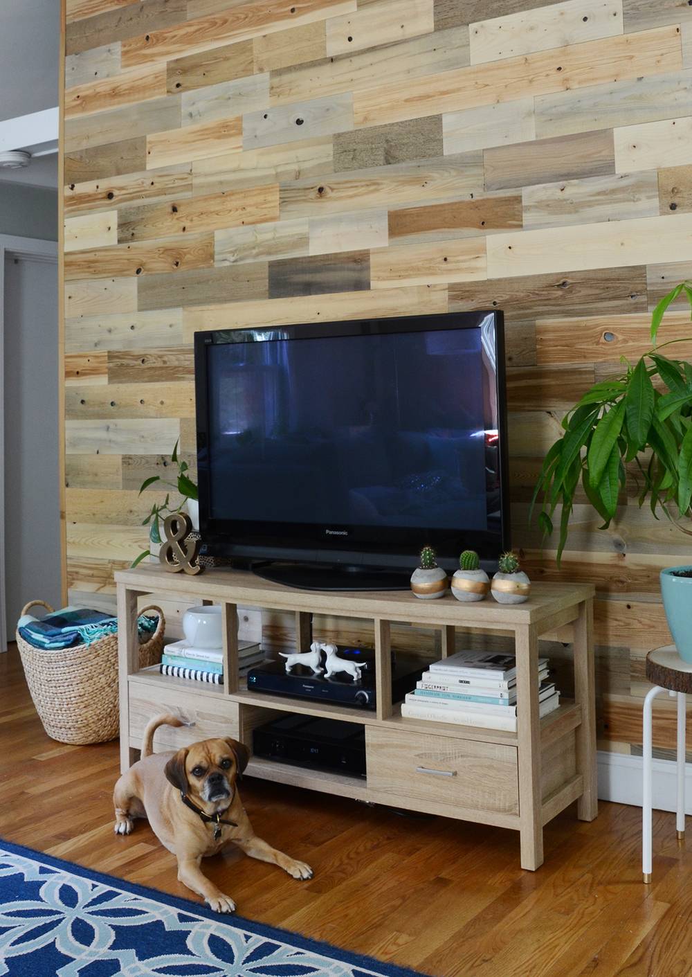 Before and After: Reclaimed Wood Accent Wall