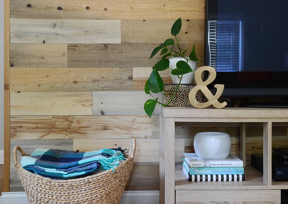 Before and After: Reclaimed Wood Accent Wall