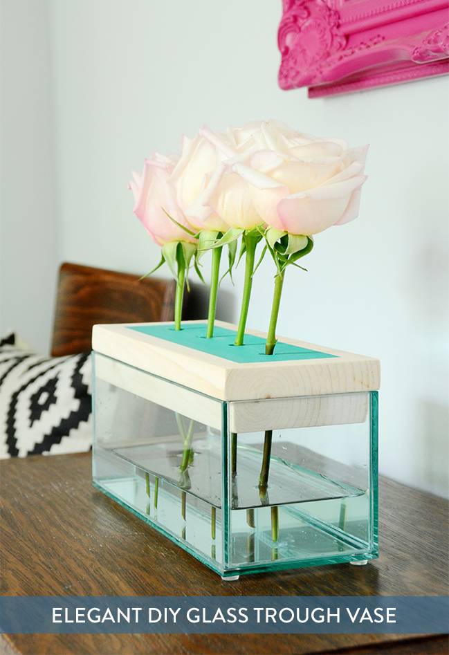 Elegant DIY Glass Trough Vase