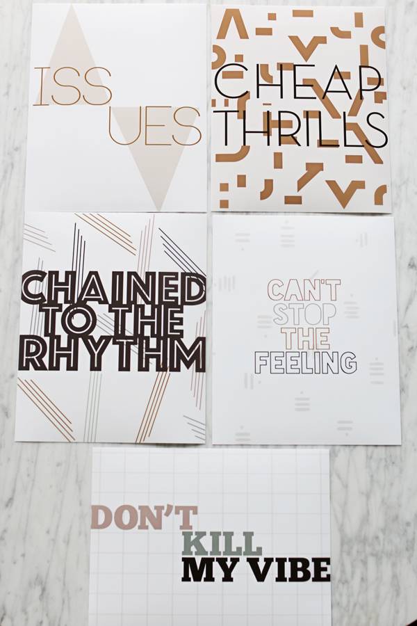 Summertime Vibes: 5 Free Typographic Downloads Based on Popular Hits this Summer