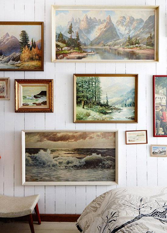 Rustic Eclectic Gallery Wall